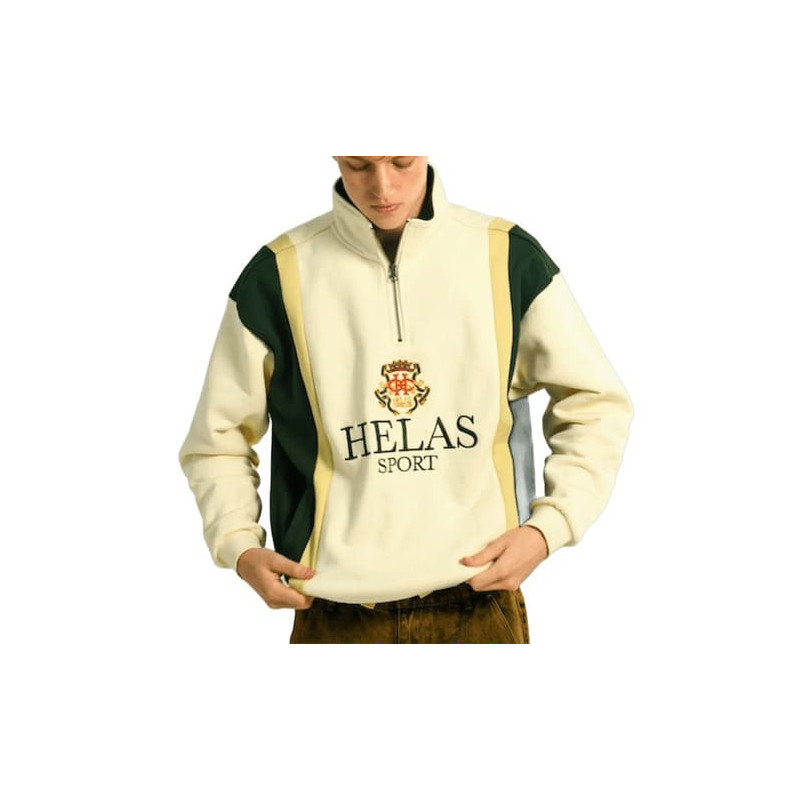 Pull HELAS Couronne Quarter Zip Light Beige