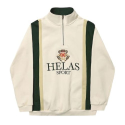 Pull HELAS Couronne Quarter Zip Light Beige