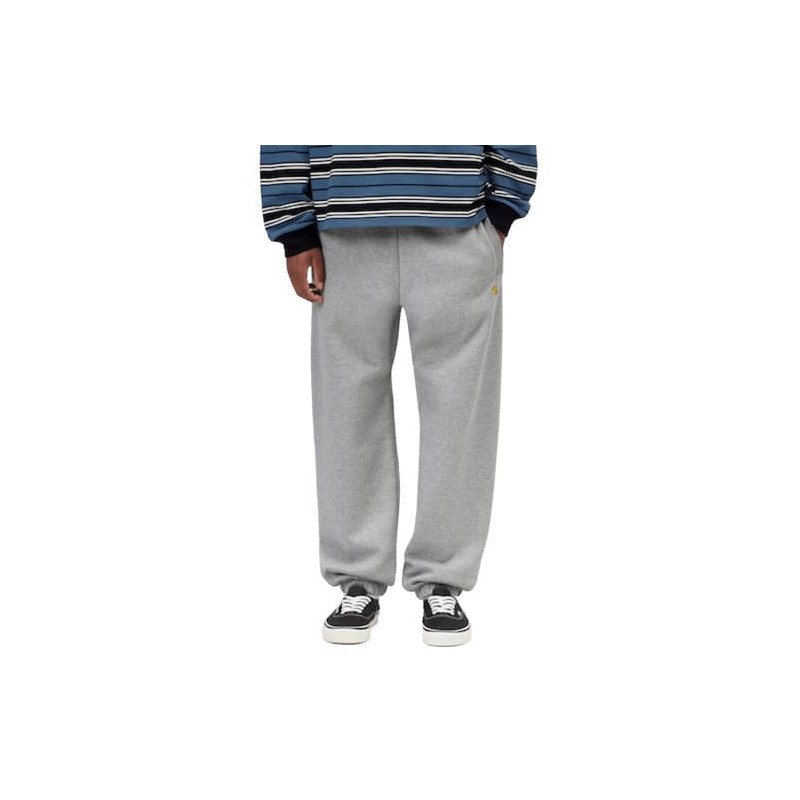Pantalon Jogging CARHARTT WIP Chase Grey Heather Gold