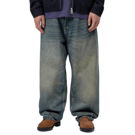 Jean CARHARTT WIP Brandon Blue Worn Used Wash