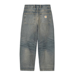 Jean CARHARTT WIP Brandon Blue Worn Used Wash
