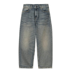 Jean CARHARTT WIP Brandon Blue Worn Used Wash