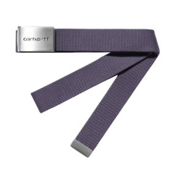 Ceinture CARHARTT WIP Clip Belt Chrome Shady Purple