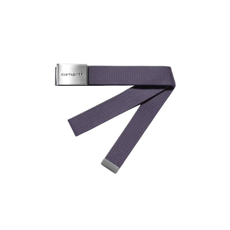 Ceinture CARHARTT WIP Clip Belt Chrome Shady Purple