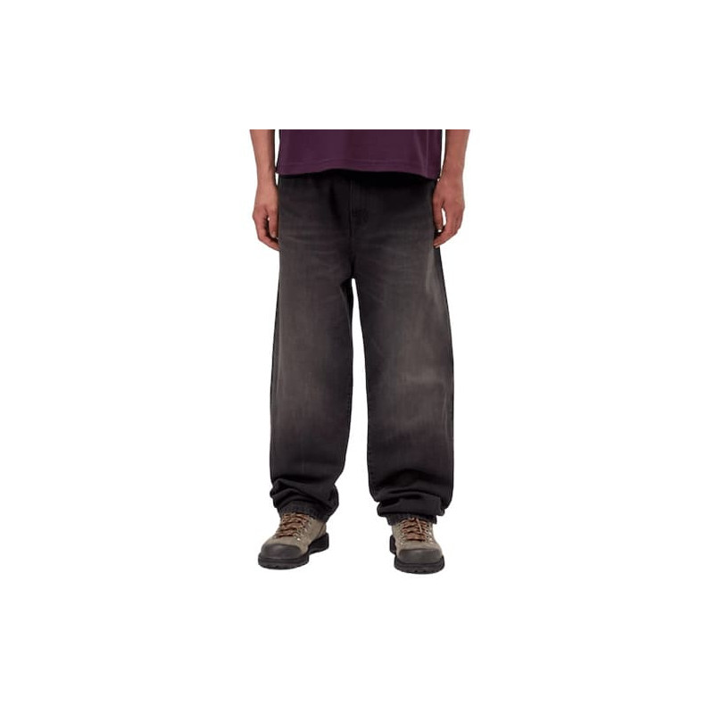 Jean CARHARTT WIP Aaron Black Tobacco Used Wash