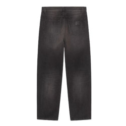 Jean CARHARTT WIP Aaron Black Tobacco Used Wash