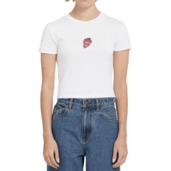 T-shirt Girl VOLCOM Eyeson White