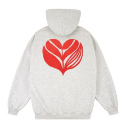 Sweat MAGENTA Love Hoodie Ash