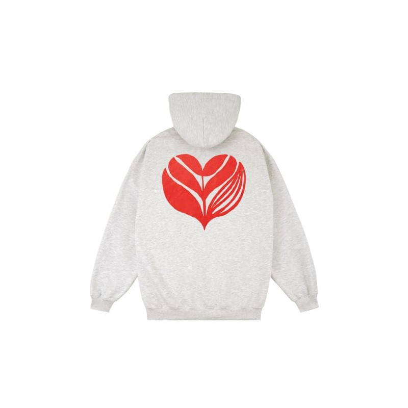 Sweat MAGENTA Love Hoodie Ash