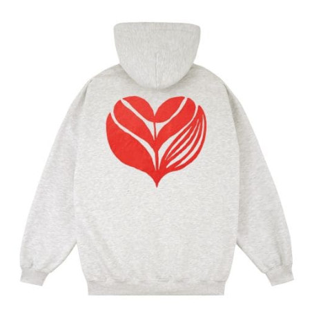 Sweat MAGENTA Love Hoodie Ash
