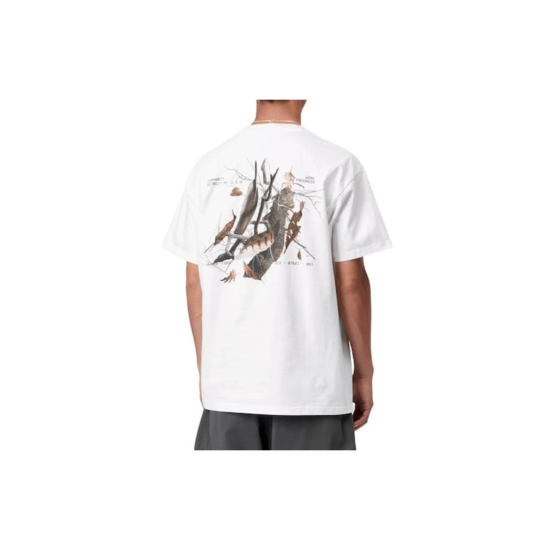 T-shirt CARHARTT WIP Feather Progress White