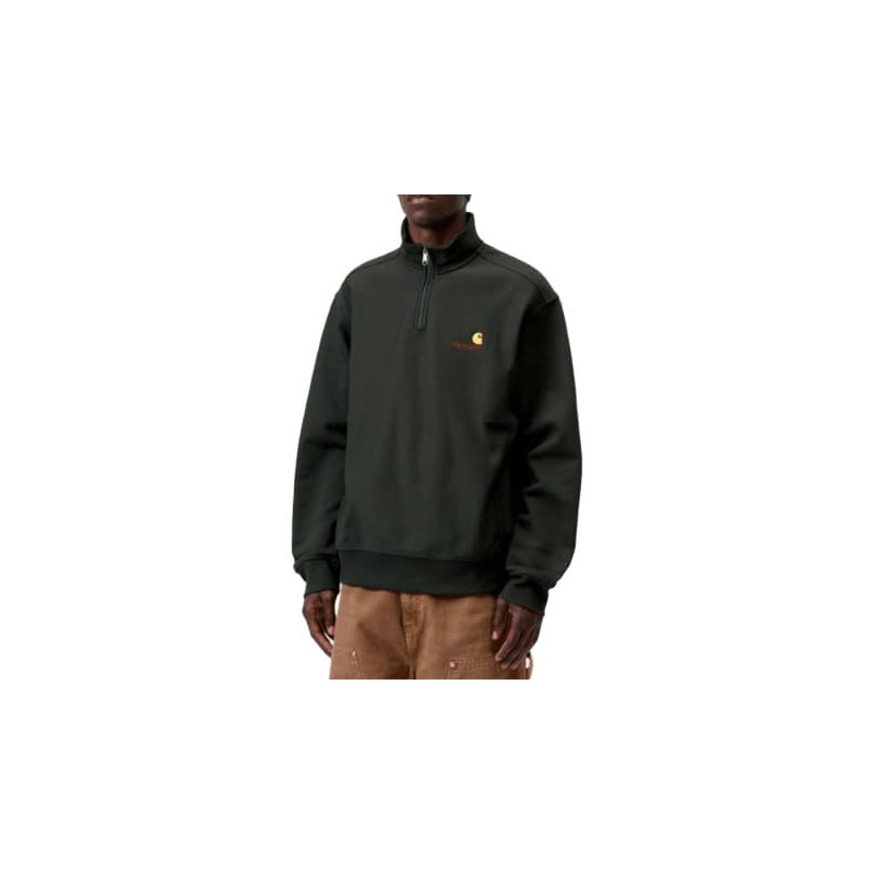 Sweat CARHARTT WIP Half Zip American Script Raven