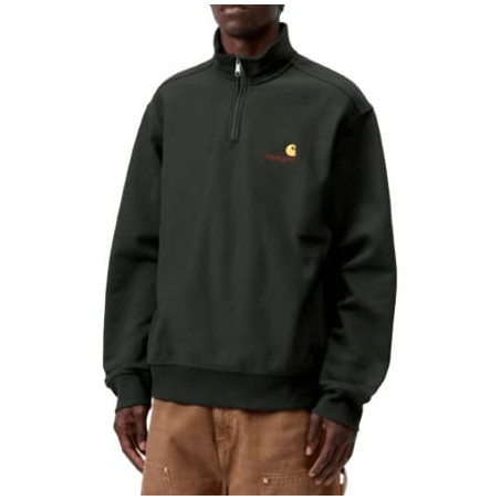 Sweat CARHARTT WIP Half Zip American Script Raven
