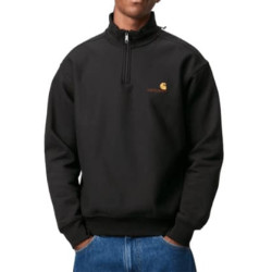 Pull CARHARTT WIP Half Zip American Script Black
