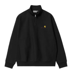 Pull CARHARTT WIP Half Zip American Script Black