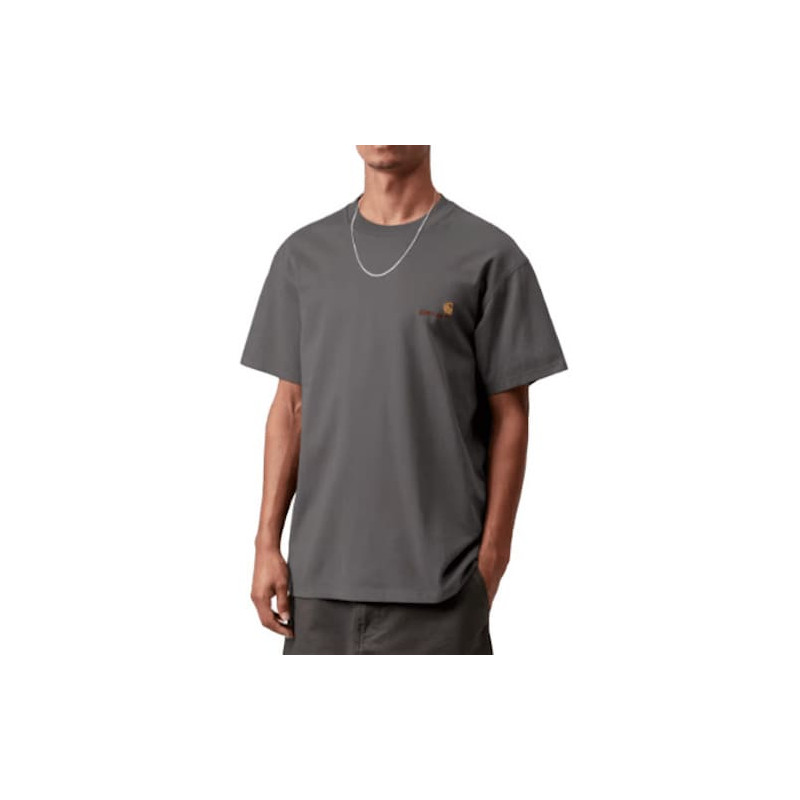 T-shirt CARHARTT WIP American Script Graphite