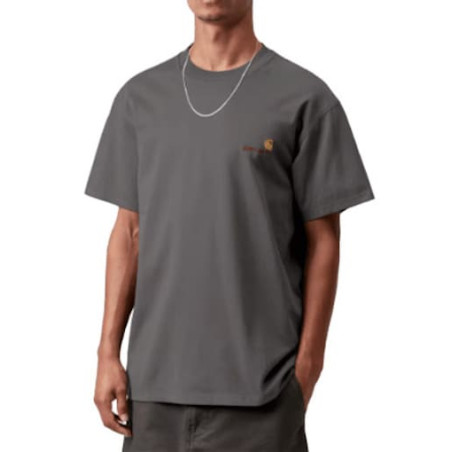 T-shirt CARHARTT WIP American Script Graphite