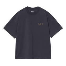 T-shirt CARHARTT WIP Signature Script Dark Navy