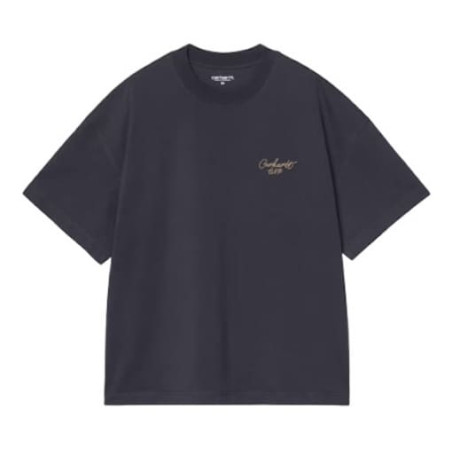 T-shirt CARHARTT WIP Signature Script Dark Navy