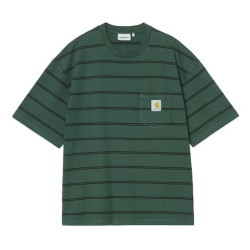 T-shirt CARHARTT WIP Cardona Pocket Stripe Dark Scarab