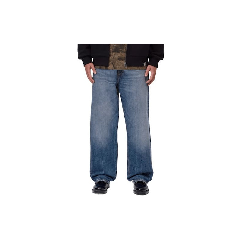 Jean CARHARTT WIP Payson Blue Marble Used Wash