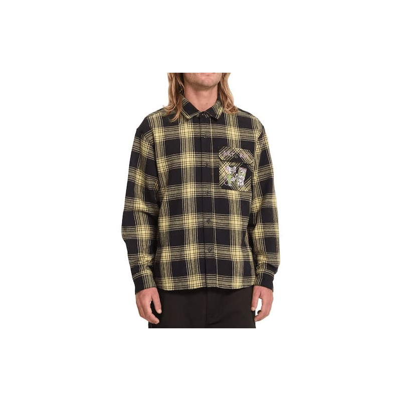 Chemise VOLCOM Ozzy Plaid Mustard