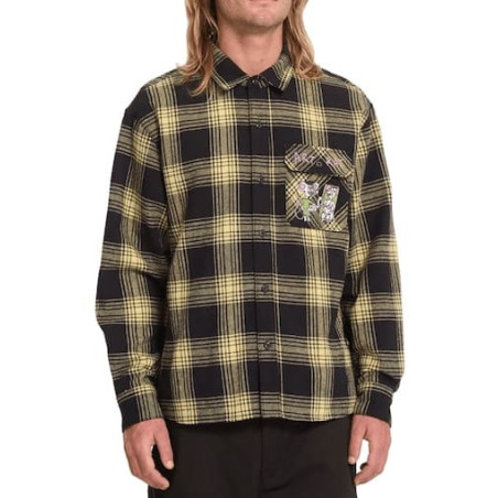 Chemise VOLCOM Ozzy Plaid Mustard