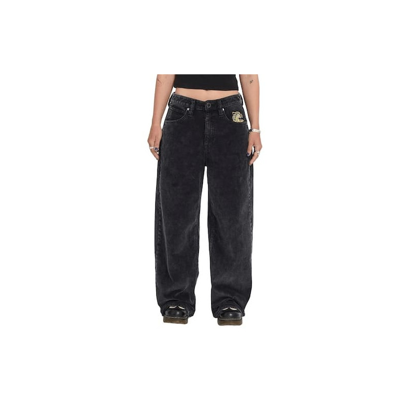 Pantalon Girl VOLCOM Ozzy Cord Light Acid Black