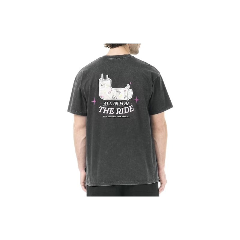 T-shirt PICTURE Allin Black Washed