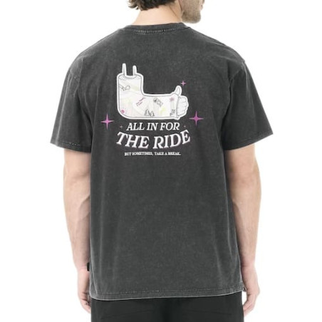 T-shirt PICTURE Allin Black Washed