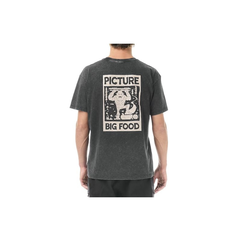 T-shirt PICTURE Big Foot Black Washed