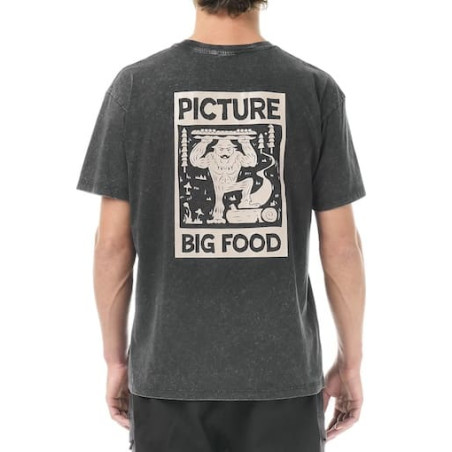 T-shirt PICTURE Big Foot Black Washed