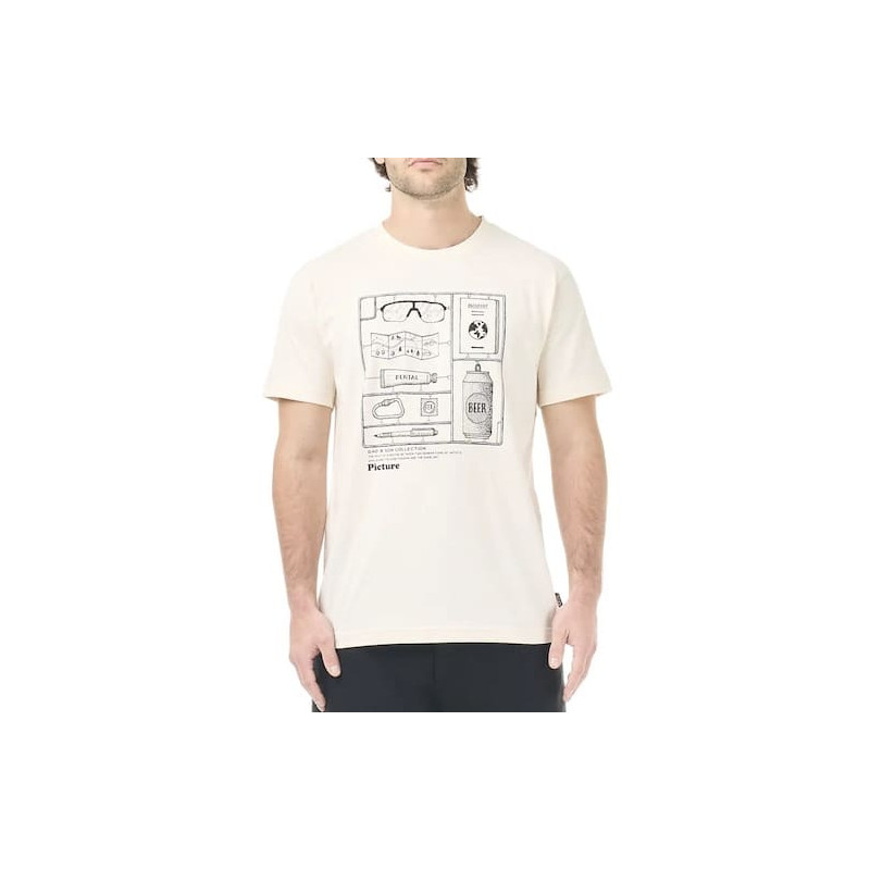 T-shirt PICTURE D&S Riding Kit Natural White