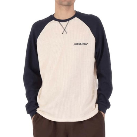 T-shirt SANTA CRUZ Strip Raglan Wax Paper
