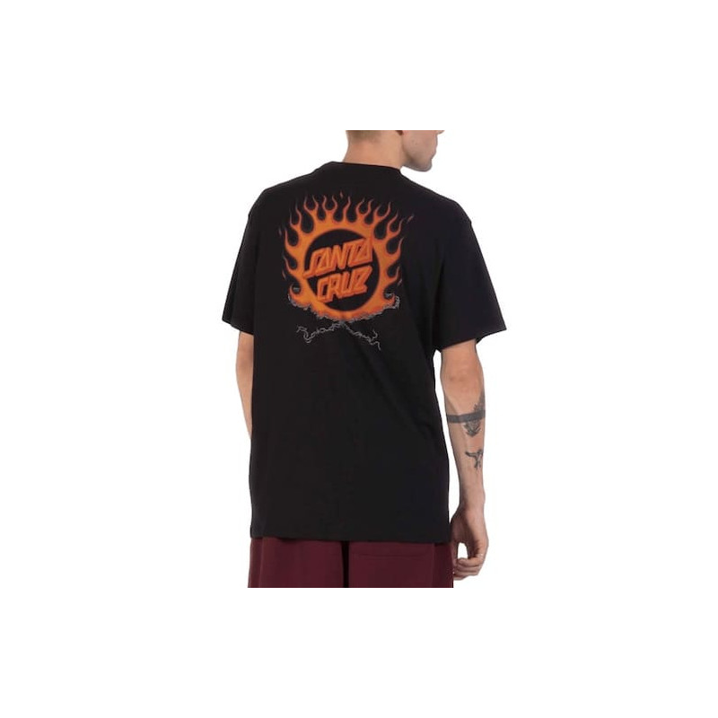 T-shirt SANTA CRUZ Forging Dot Black