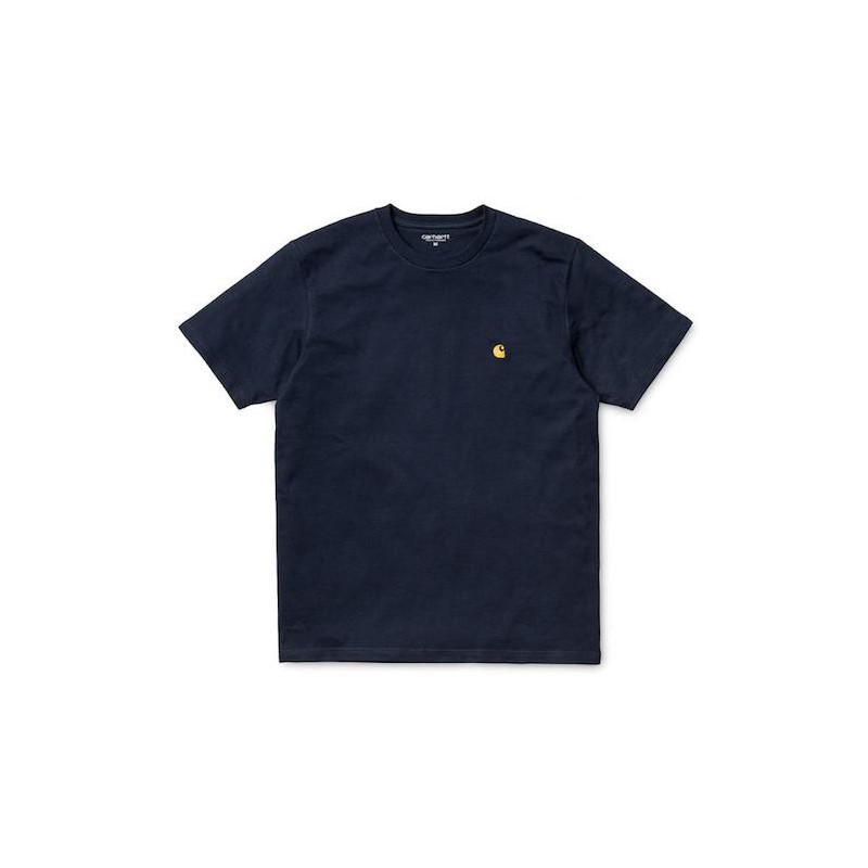 T-shirt CARHARTT WIP Chase Dark Navy Gold