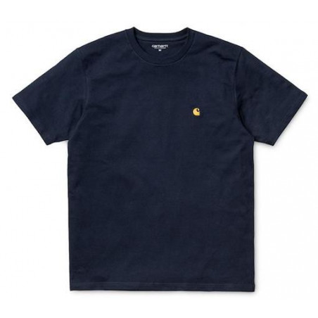 T-shirt CARHARTT WIP Chase Dark Navy Gold